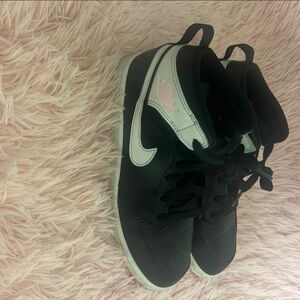 Black and White High-Top Sneakers